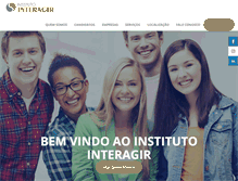 Tablet Screenshot of institutointeragir.com.br